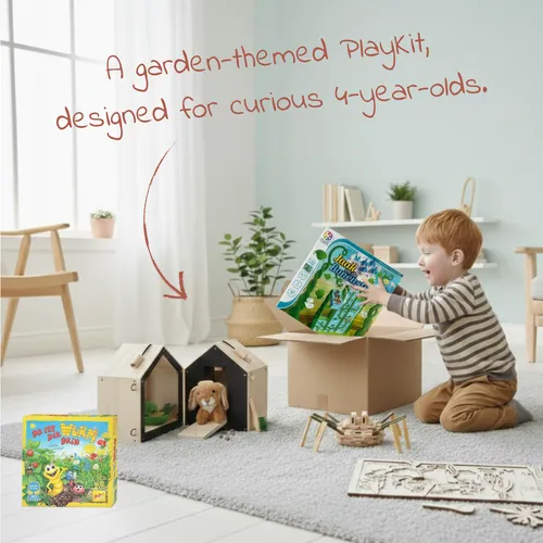 Een PlayKit met tuinthema, speciaal voor nieuwsgierige 4-jarigen